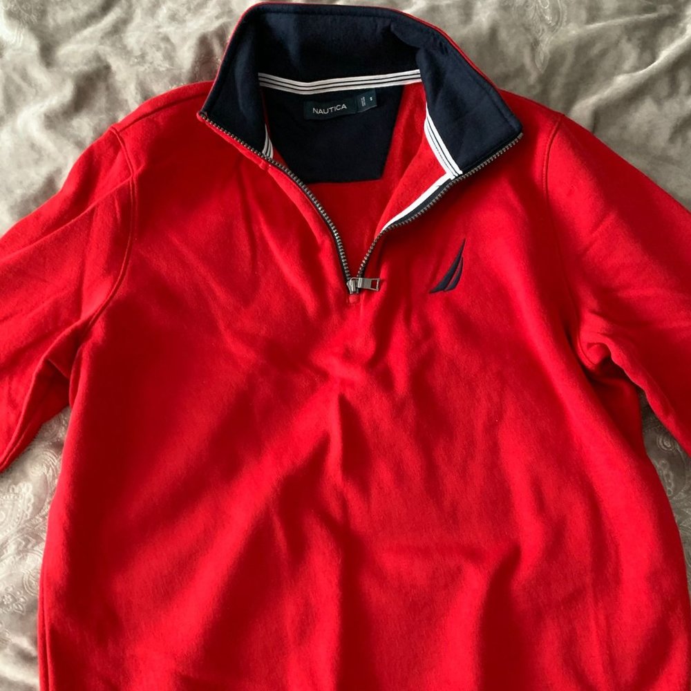 Nautica Men's Pullover Sweater Red